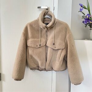Cozy Tan Sherpa Jacket